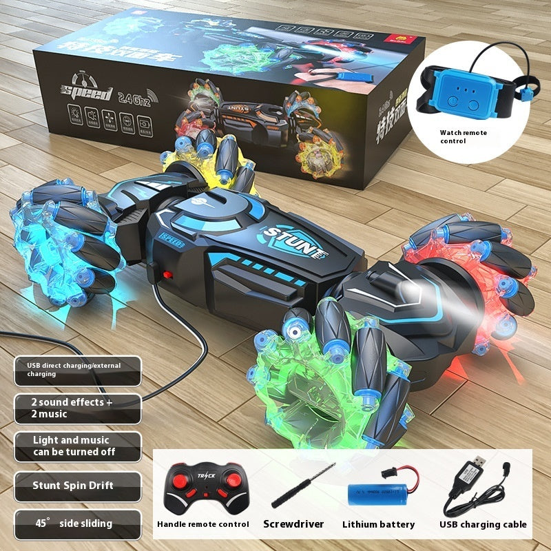 24g Charging Stunt Double-sided Car RC Gesture Remote Control Car Toy