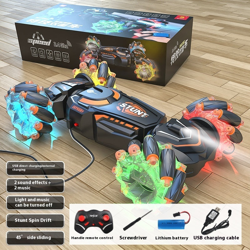 24g Charging Stunt Double-sided Car RC Gesture Remote Control Car Toy